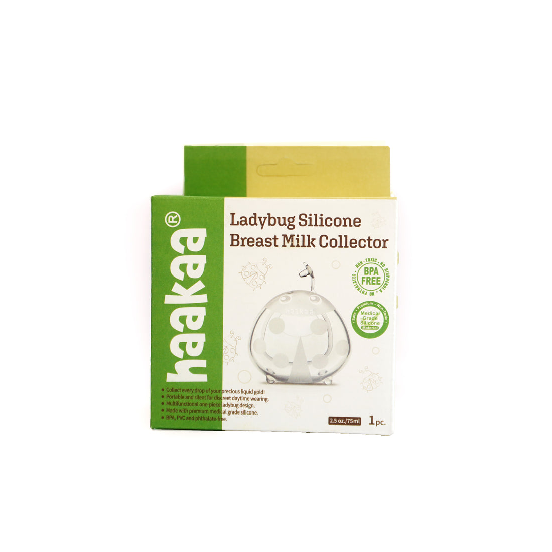 Haakaa Silicone Breast Milk Collectors, 2.5 oz / 75 ml, 1 pcs