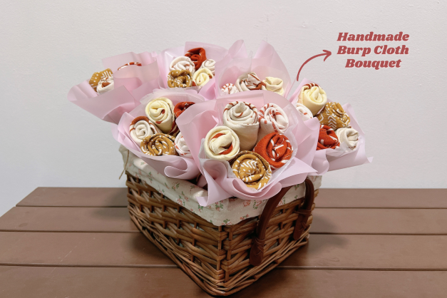 Burp Cloth Bouquet